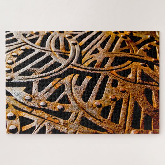 Rostiges Gitter Puzzle (Horizontal)