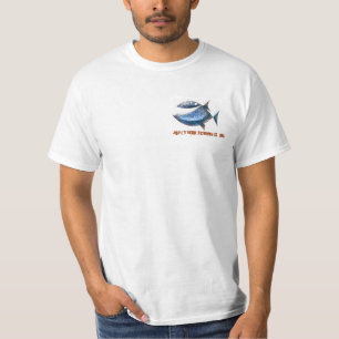 Rostiges Hakenfischen-Haltungs-Shirt T-Shirt
