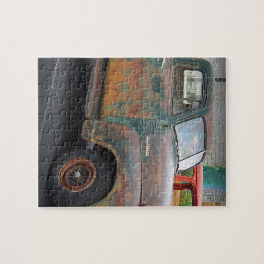 Rostiges kurzes Bett Puzzle (Horizontal)