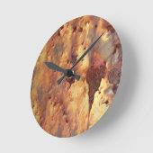 Rostiges Metall Runde Wanduhr (Winkel)