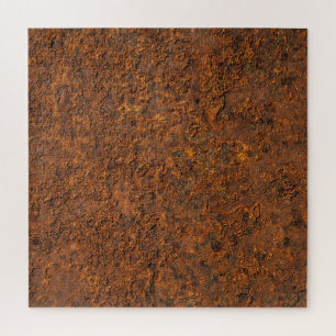 Rostiges Metall: Texturierte Eisenästhetik. Puzzle