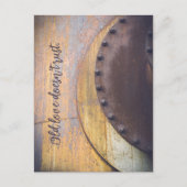 Rostiges Metallobjekt Postkarte (Vorderseite)