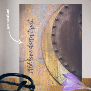 Rostiges Metallobjekt Postkarte