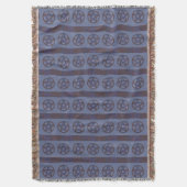 Rostiges Pentagramm Blau Decke (Vorderseite Vertikal)