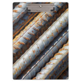 Rostiges Rebar-Klemmbrett Klemmbrett (Vorderseite)