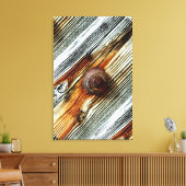 rostiges Steppholzpappe Leinwanddruck (Insitu (Wohnzimmer))