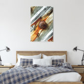 rostiges Steppholzpappe Leinwanddruck (Insitu (Schlafzimmer))
