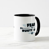 Rostiges Tor - Blau Tasse (VorderseiteRechts)