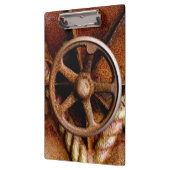 Rostiges Unterwasserluken-Rad Klemmbrett (Links)