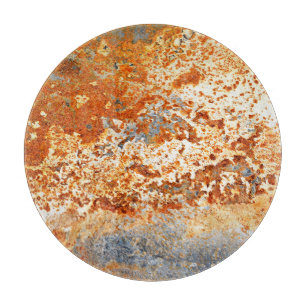Rostiges Zink: Grunge-Textur-Hintergrund. Schneidebrett