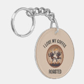 Röstkaffee Acrylic Schlüsselanhänger (Vorderseite links)
