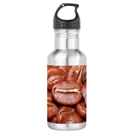 Röstkaffee Edelstahlflasche (Vorderseite)