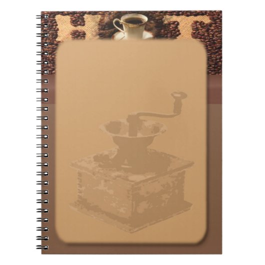Röstkaffee-Notebook Notizblock (Vorderseite)