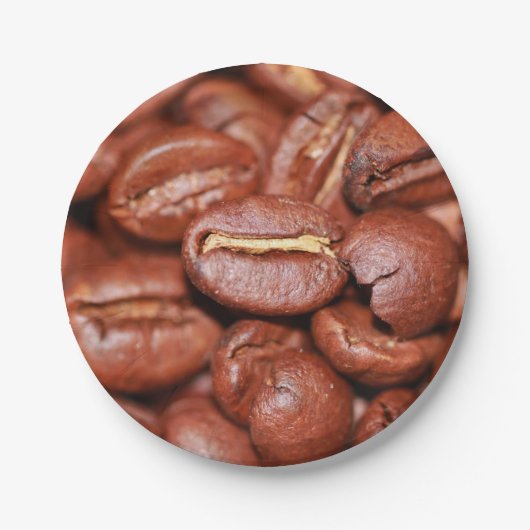 Röstkaffee Pappteller (Vorderseite)