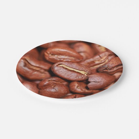 Röstkaffee Pappteller (Schrägansicht)