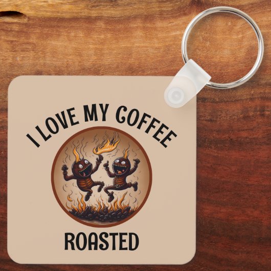 Röstkaffee Schlüsselanhänger (Rückseite)