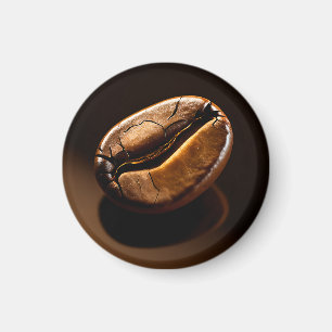 Röstkaffeebohnen-Makroaufnahme Magnet