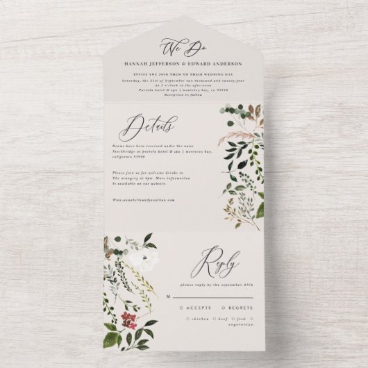 Rostkranz fällt alle in einer Einladung (Innen Boden)