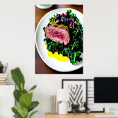 Röstliche Tenderloinschale | AI Art Poster (Heimbüro)