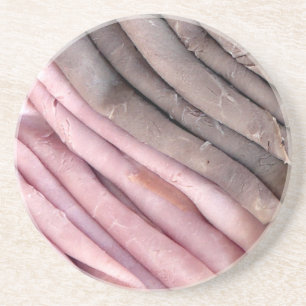 Röstliches Rindfleisch und Honey Ham Getränkeuntersetzer