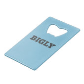 ROSTLOSER STAHL - GRÖSSLICH GESTALTETER FLASCHENOP GELDBEUTEL FLASCHENÖFFNER (Vorderseite Schrägansicht)