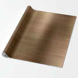 Rostmetall Gold Geschenkpapier