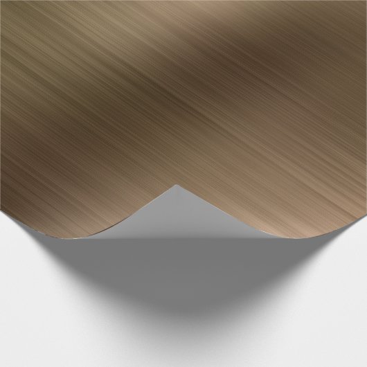 Rostmetall Gold Geschenkpapier (Ecke)