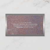 Rostmetall | Metallgrenze Visitenkarte (Rückseite)