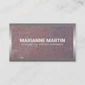 Rostmetall | Metallgrenze Visitenkarte (Vorderseite)