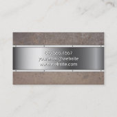 Rostmetall | Metallisch Visitenkarte (Rückseite)