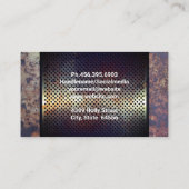 Rostmetall Visitenkarte (Rückseite)