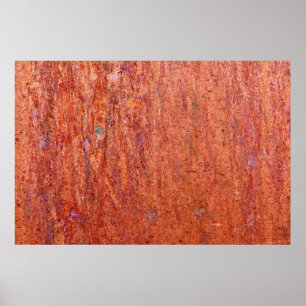 Rostmetallplatte mit korrosionabstrakter, altersge poster
