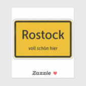 Rostock Aufkleber Sticker Autoaufkleber (Blatt)