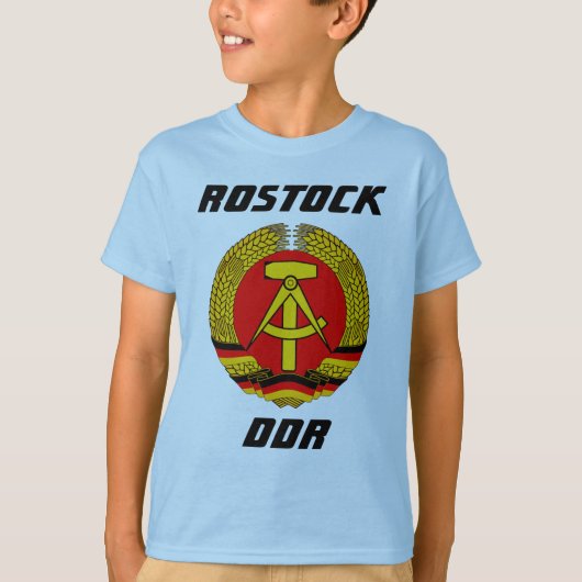 Rostock, DDR, Rostock, Sozialistin Ostdeutschland T-Shirt (Vorderseite)