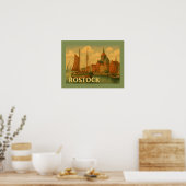 Rostock Deutschland Stadt Kunst Poster (Küche)