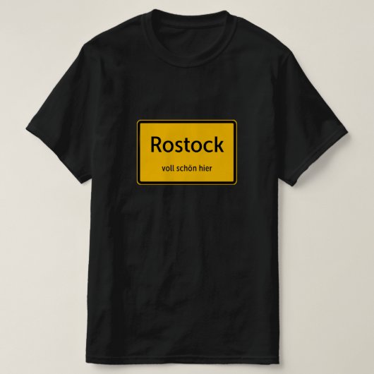 Rostock Herren Männer T-Shirt Tshirt Shirt (Design vorne)