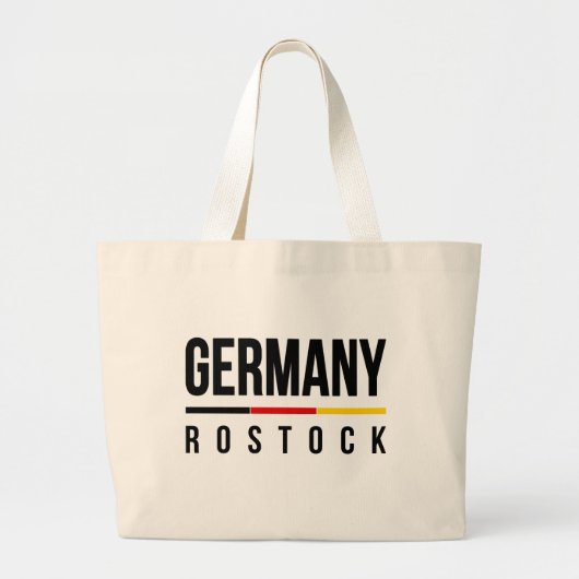 Rostock Jumbo Stoffbeutel (Vorne)