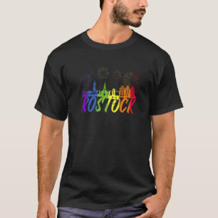 Rostock Pride Skyline Pride Parade Rostock T-Shirt