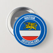 Rostock Round Emblem Button (Vorne & Hinten)