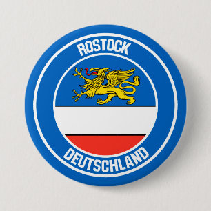 Rostock Round Emblem Button