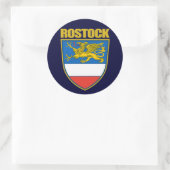 Rostock Runder Aufkleber (Tasche)