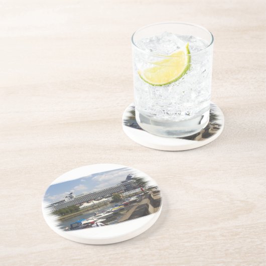 Rostock Sandstein Untersetzer (Seite)