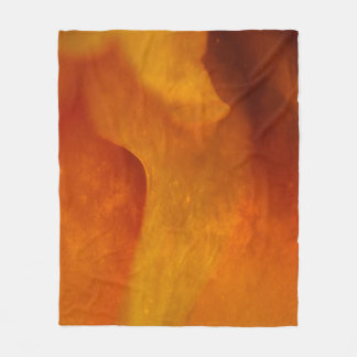 Rostorange Fleecedecke