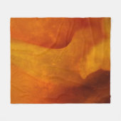 Rostorange Fleecedecke (Vorderseite (Horizontal))