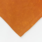 Rostorange Fleecedecke (Ecke)