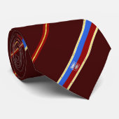 Rostov auf Don stripes-Flagge Krawatte (Gerollt)