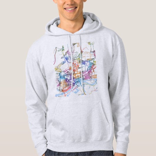 Rostov-on-Don Russia City Map Hoodie (Vorderseite)