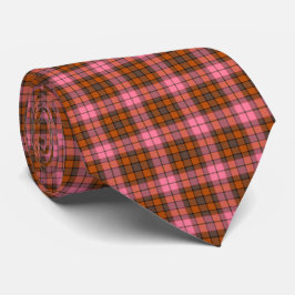 Rostrosa kariertes Tartan-Retro-Halstuch Krawatte
