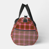 Rostrosa Karo-Tartan Retro-Farbe Duffle Bag (Rechts)
