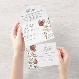 Rostrost terracotta florrosa Chic All In One Einladung